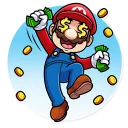 🤑-Super Mario, Telegram Sticker