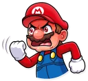 😡-Super Mario, Telegram Sticker