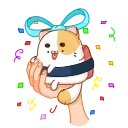🥳-Sushi Cat, Telegram Sticker