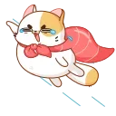 🦸‍♂️-Sushi Cat, Telegram Sticker