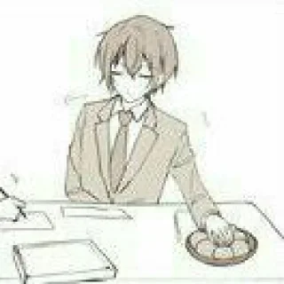 🍰-Tsukasa Suou bye Zhell, Telegram Sticker