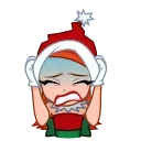 😨-Sweety Santa, Telegram Sticker