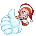 👍-Sweety Santa, Telegram Sticker