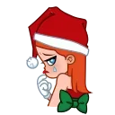 😢-Sweety Santa, Telegram Sticker