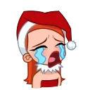 😭-Sweety Santa, Telegram Sticker