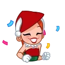 💃-Sweety Santa, Telegram Sticker