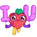 ❤️-Sweety Strawberry, Telegram Sticker