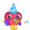 🥳-Sweety Strawberry, Telegram Sticker