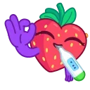 🦠-Sweety Strawberry, Telegram Sticker