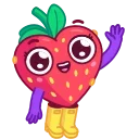 👋-Sweety Strawberry, Telegram Sticker