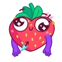 🤪-Sweety Strawberry, Telegram Sticker