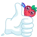 👍-Sweety Strawberry, Telegram Sticker