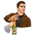 🍾-Terminator, Telegram Sticker