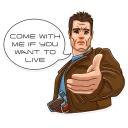👉-Terminator, Telegram Sticker