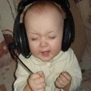 🎧-Baby, Telegram Sticker