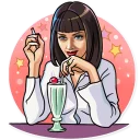 😍-Pulp Fiction, Telegram Sticker