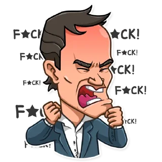 🤬-Quentin Tarantino, Telegram Sticker