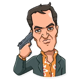 🔫-Quentin Tarantino, Telegram Sticker