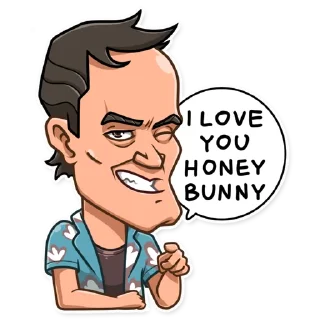 😉-Quentin Tarantino, Telegram Sticker