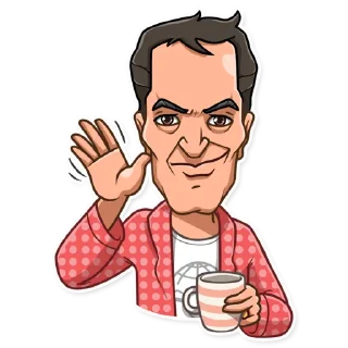 👋-Quentin Tarantino, Telegram Sticker