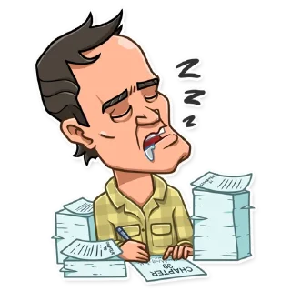 😴-Quentin Tarantino, Telegram Sticker