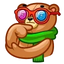🤔-Scarf Ace, Telegram Sticker