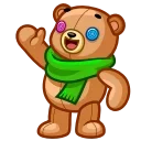👋-Scarf Ace, Telegram Sticker