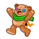 😱-Scarf Ace, Telegram Sticker