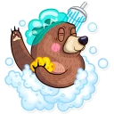🛀-Honey Bear, Telegram Sticker