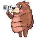🍽-Honey Bear, Telegram Sticker