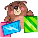 🛍-Honey Bear, Telegram Sticker