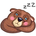😴-Honey Bear, Telegram Sticker