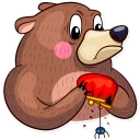 🤑-Honey Bear, Telegram Sticker