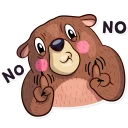 👎-Honey Bear, Telegram Sticker