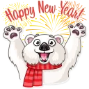 🎉-Ted Frosty, Telegram Sticker