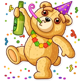 🥳-Ted, Telegram Sticker