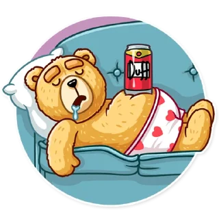 😴-Ted, Telegram Sticker