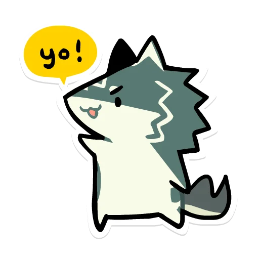 Wolf Link, telegram sticker