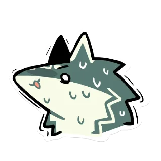 😰-Wolf Link, Telegram Sticker