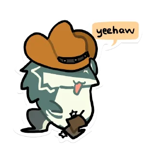 🤠-Wolf Link, Telegram Sticker
