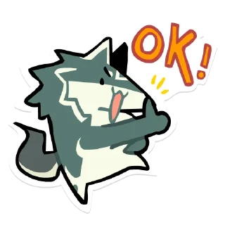 👌-Wolf Link, Telegram Sticker