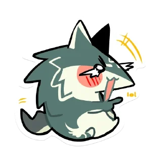 😂-Wolf Link, Telegram Sticker