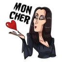 😘-The Addams Family, Telegram Sticker