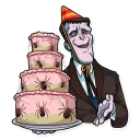 🎂-The Addams Family, Telegram Sticker
