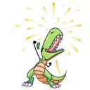 💫-The almost good Dinosaur, Telegram Sticker