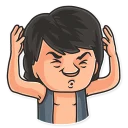 😮-Cinema Male Heroes, Telegram Sticker