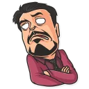 🙄-Cinema Male Heroes, Telegram Sticker
