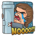 😭-Cinema Male Heroes, Telegram Sticker