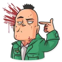 😐-Cinema Male Heroes, Telegram Sticker