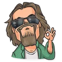 😎-Cinema Male Heroes, Telegram Sticker
